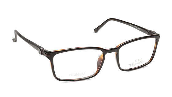 Black Rectangle Rimmed Eyeglasses (TF1151MFC1|54)