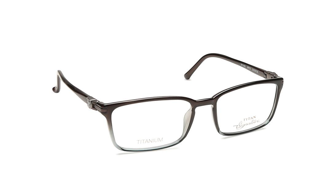 Black Rectangle Rimmed Eyeglasses (TF1151MFC2|54)