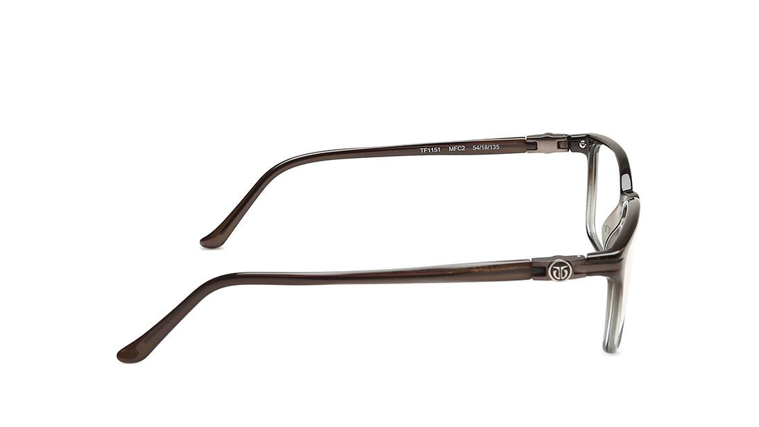 Black Rectangle Rimmed Eyeglasses (TF1151MFC2|54)