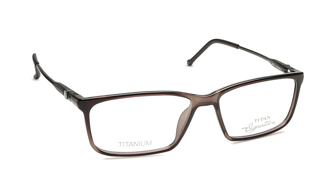 Rectangle Rim Glasses Black Rectangle Rimmed Eyeglasses (TF1153MFC1|54) – Titan Eye Plus UAE