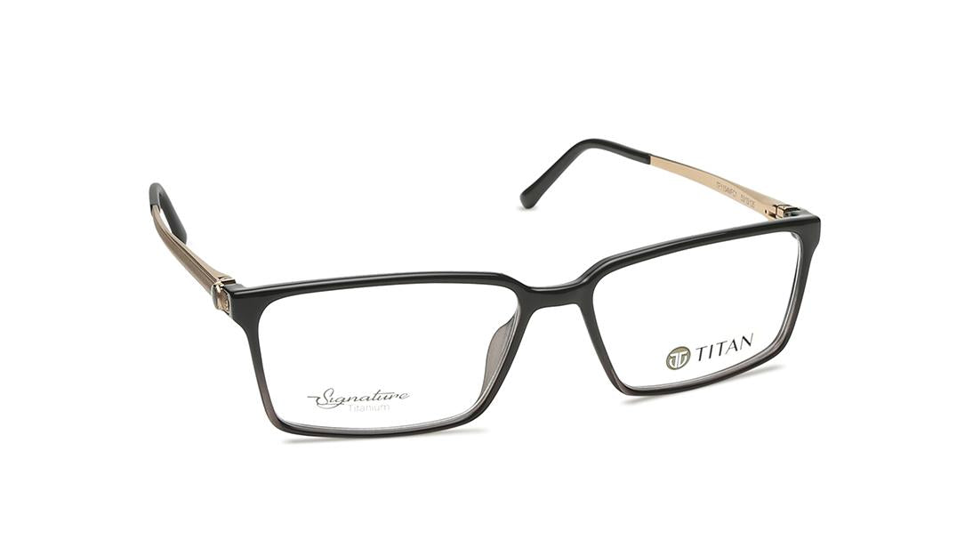 Black Rectangle Men Eyeglasses (TF1154MFC1V|53)