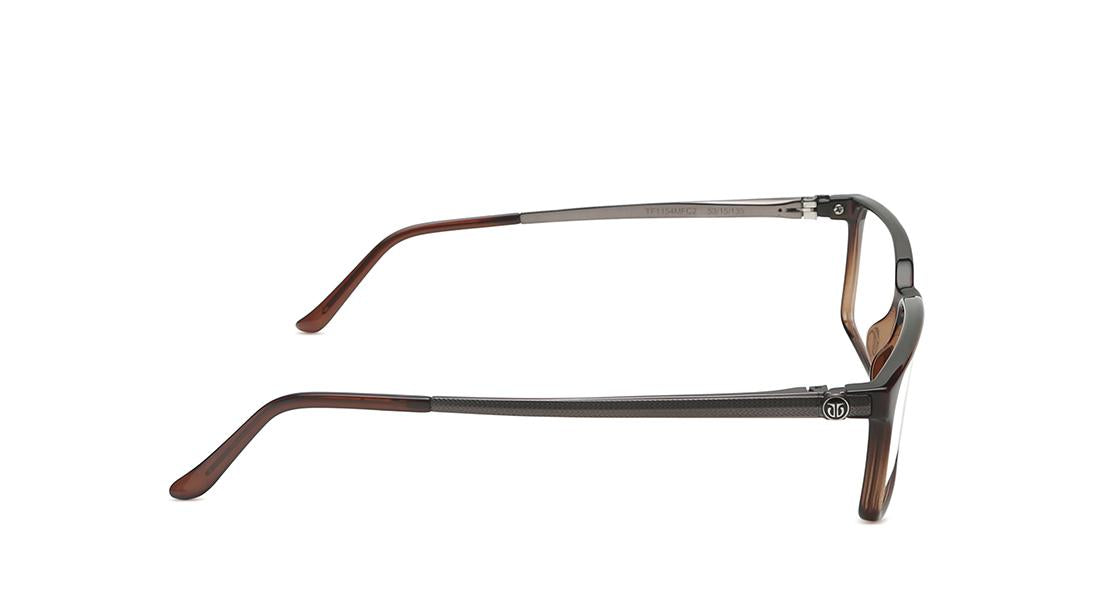 Brown Rectangle Men Eyeglasses (TF1154MFC2V|53)
