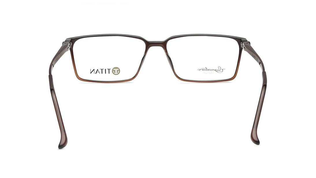 Brown Rectangle Men Eyeglasses (TF1154MFC2V|53)