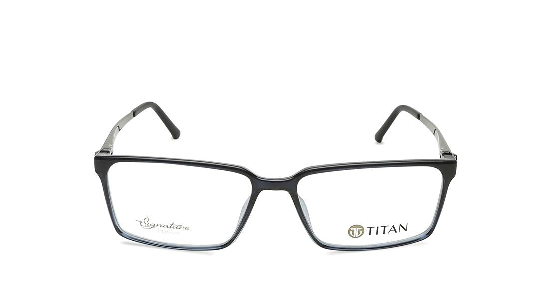 Black Rectangle Rimmed Eyeglasses (TF1154MFC3V|53)