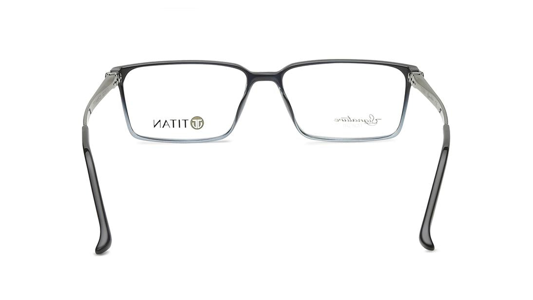 Black Rectangle Rimmed Eyeglasses (TF1154MFC3V|53)