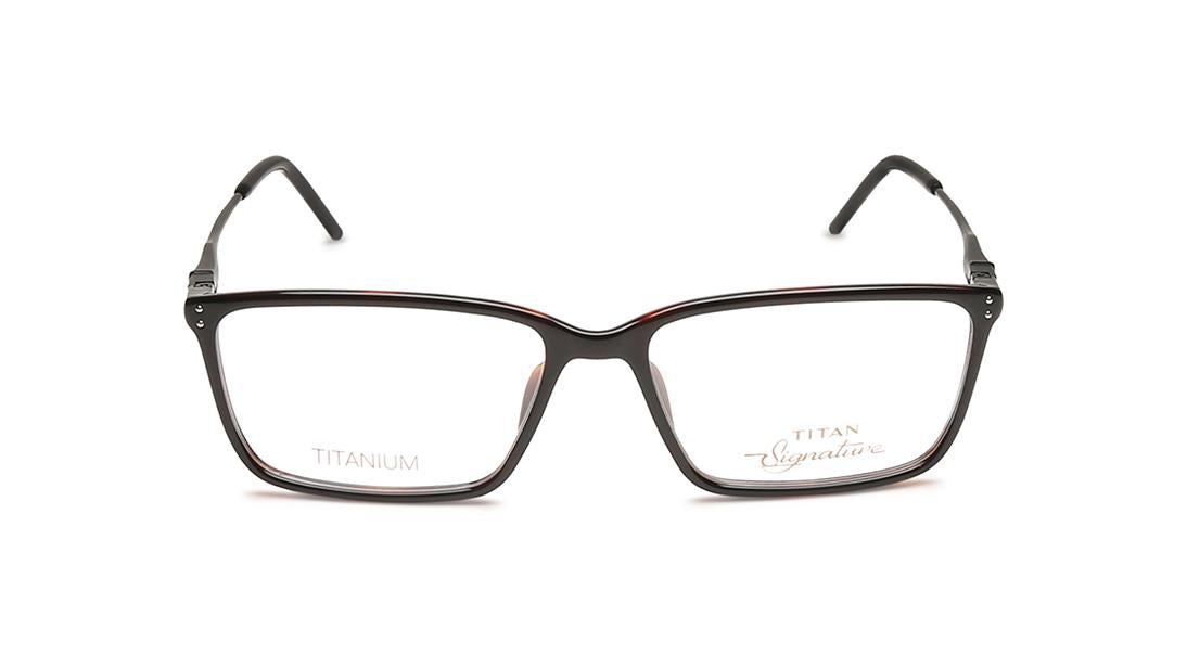 Black Rectangle Rimmed Eyeglasses (TF1155MFC1|54)