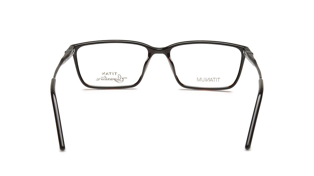 Black Rectangle Rimmed Eyeglasses (TF1155MFC1|54)