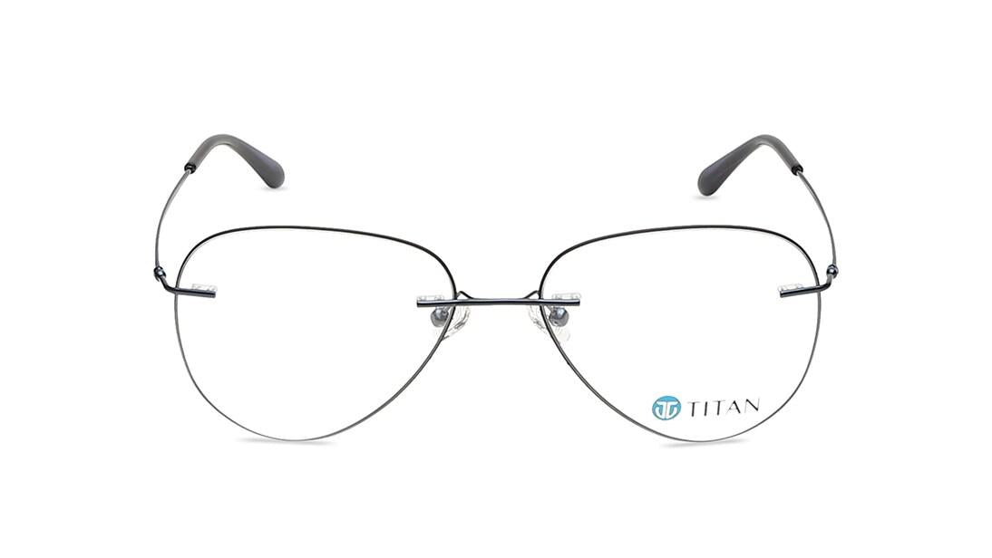 Grey Round Rimless Eyeglasses(TF1166MRM1V)