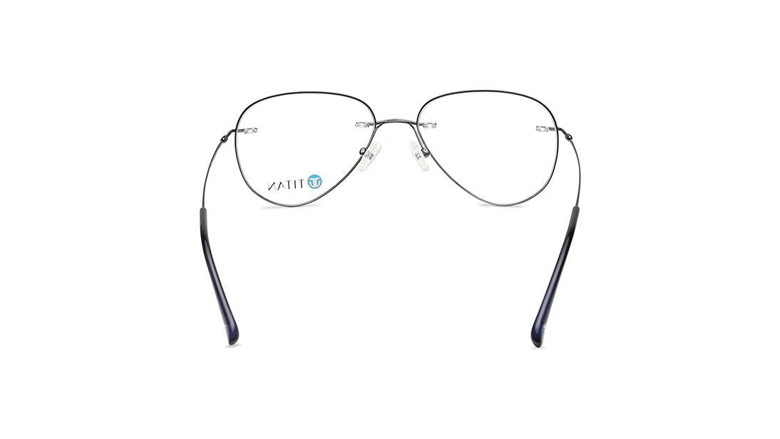 Grey Round Rimless Eyeglasses(TF1166MRM1V)