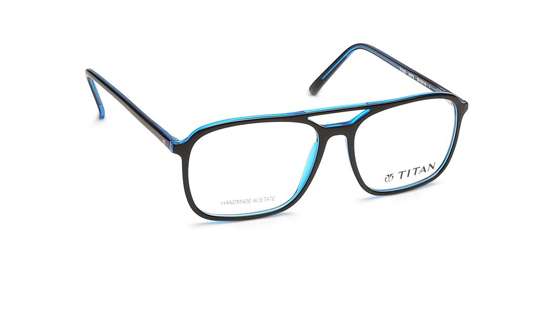 Black Square Rimmed Eyeglasses (TI1035MFP2|55)