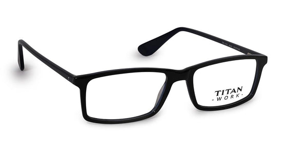 Blue Rectangle Rimmed Eyeglasses (TR1174A1A1|51)