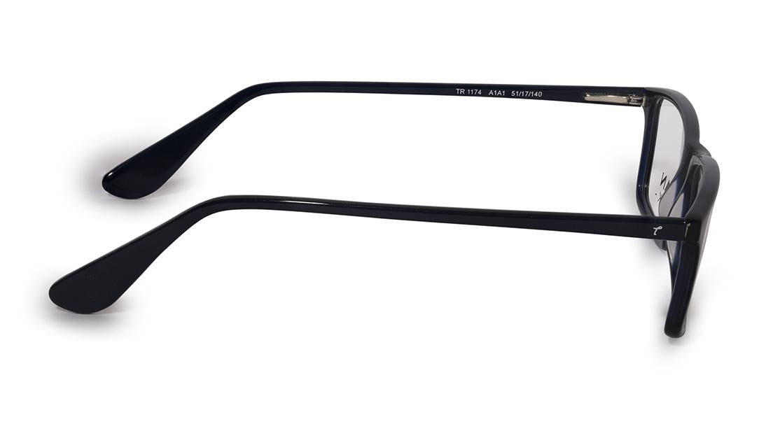 Blue Rectangle Rimmed Eyeglasses (TR1174A1A1|51)