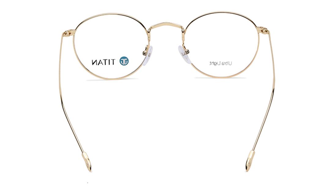 Brown/Gold Wayfarer Rimmed Eyeglasses (TR1251MFM1|54)