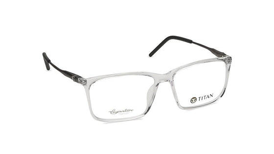 Transparent Rectangle Rimmed Eyeglasses -TS1026MFC3