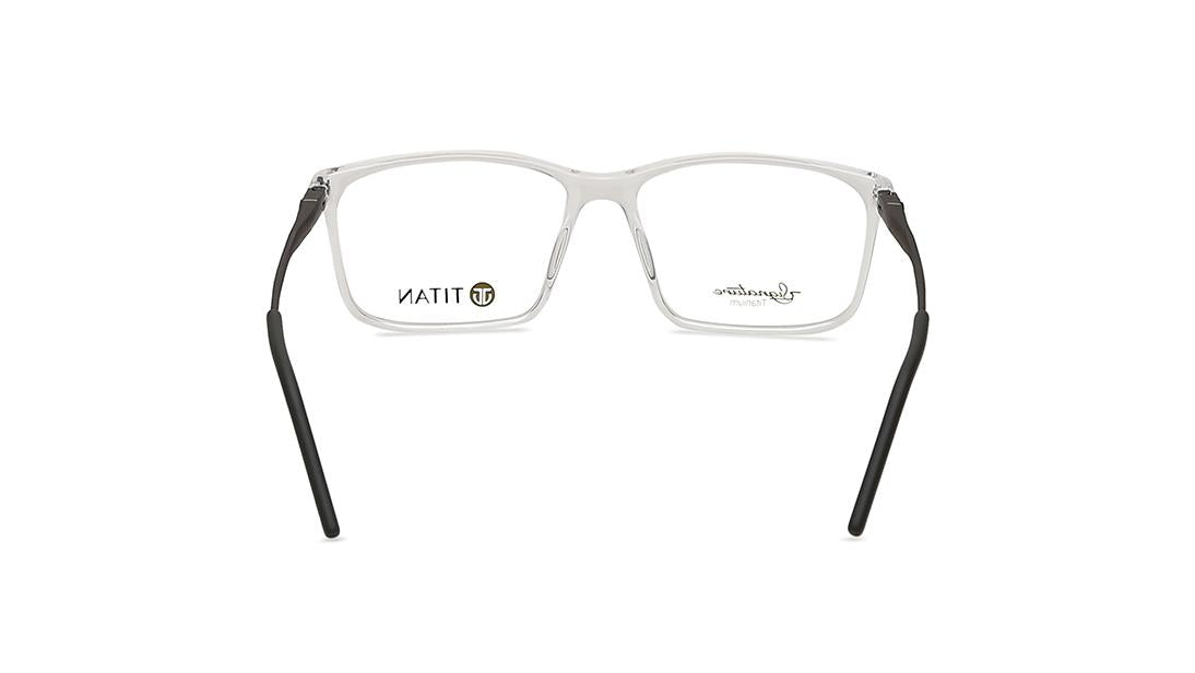 Transparent Rectangle Rimmed Eyeglasses -TS1026MFC3