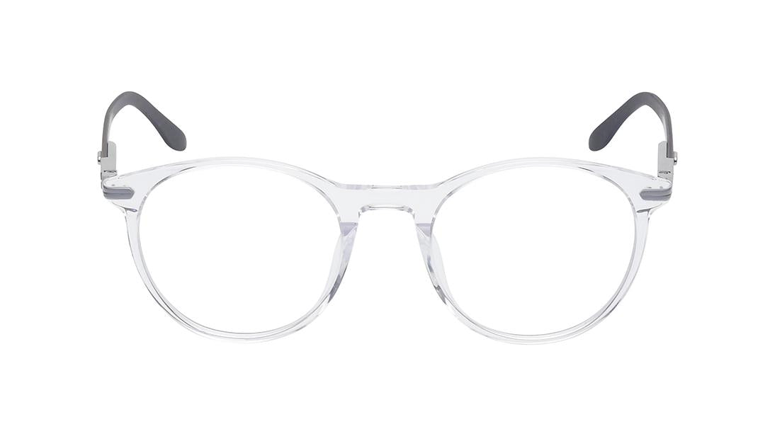 Transparent Round Rimmed Eyeglasses for Men