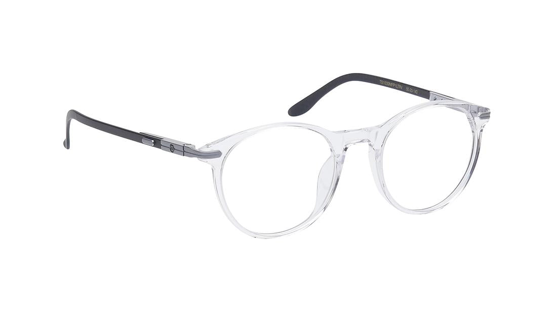 Transparent Round Rimmed Eyeglasses for Men