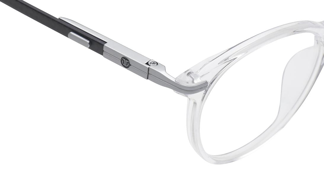 Transparent Round Rimmed Eyeglasses for Men