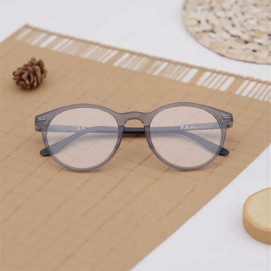 Transparent Round Rimmed Eyeglasses for Men