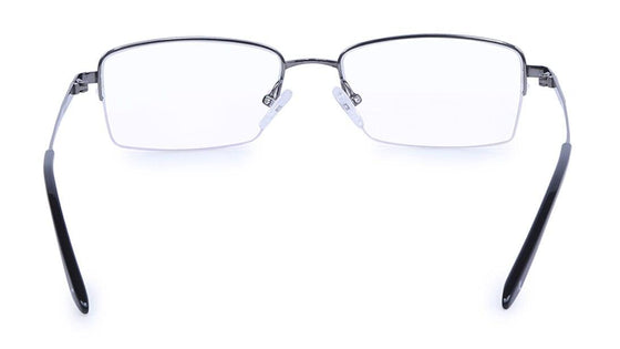 Silver Rectangle Semi-Rimmed Eyeglasses (TW1031MHM1|52)