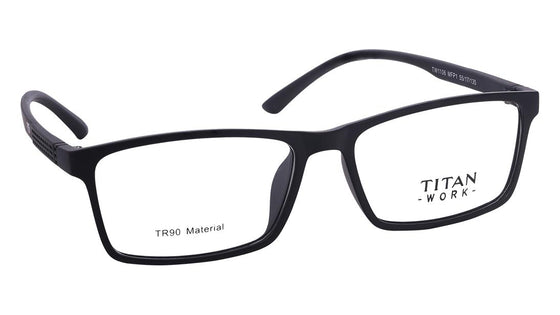 Black Rectangle Rimmed Eyeglasses (TW1106MFP1|55)