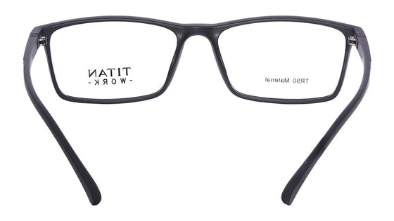 Black Rectangle Rimmed Eyeglasses (TW1106MFP1|55)