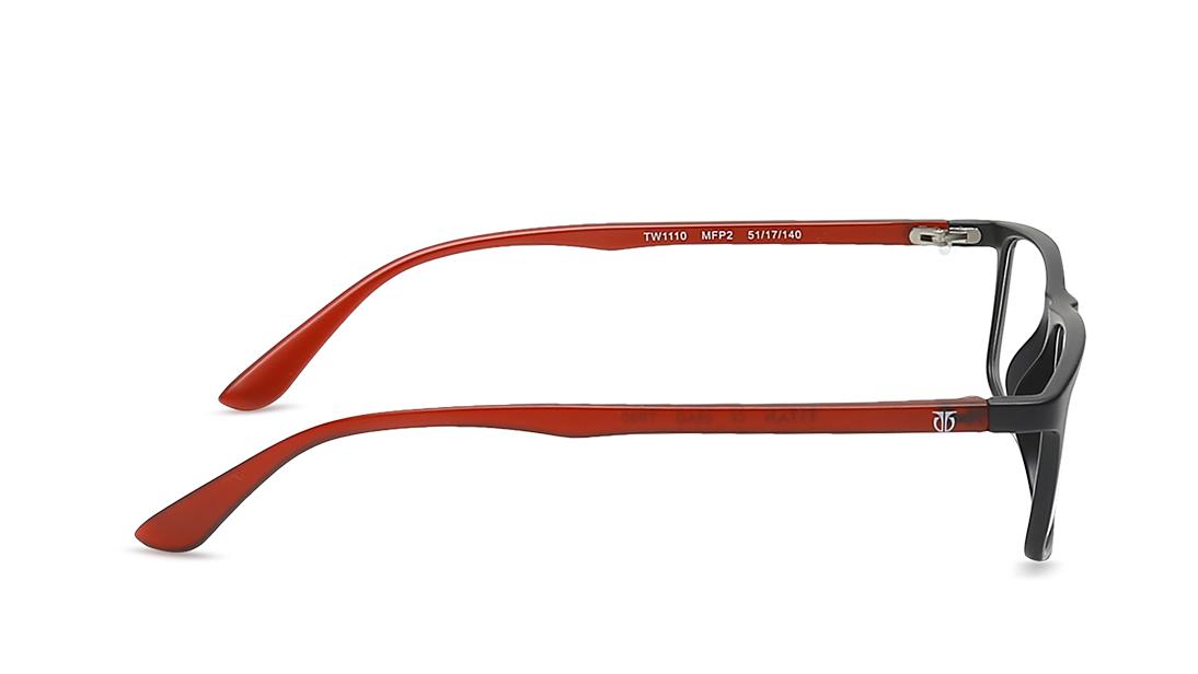 Black Rectangle Rimmed Eyeglasses