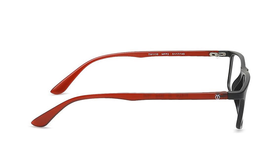 Black Rectangle Rimmed Eyeglasses