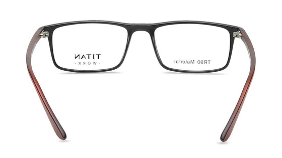 Black Rectangle Rimmed Eyeglasses