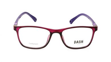 Maroon Square Rimmed Eyeglasses from Dash