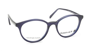Fluid Blue Round Rimmed Eyeglasses (FT1224WFP1MBUV|48)