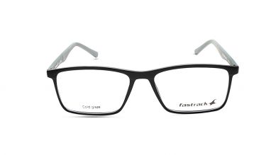 Black Rectangle Rimmed Eyeglasses (FT1225MFP2LBKCTV|53)