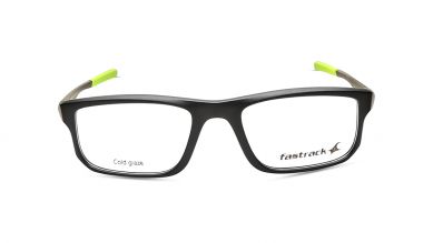 Black Sports Rimmed Eyeglasses (FT1227MFP1LBKCTV|52)