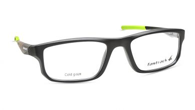 Black Sports Rimmed Eyeglasses (FT1227MFP1LBKCTV|52)