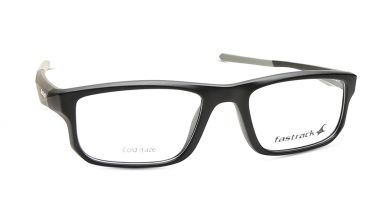 Black Sports Rimmed Eyeglasses (FT1227MFP3LBKCTV|52)