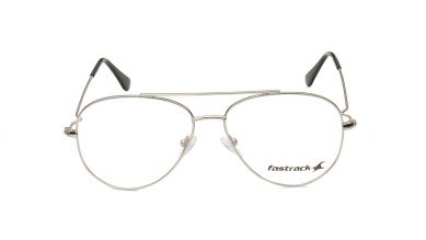 Silver Pilot Rimmed Eyeglasses (FT1264UFM2MSLV|56)