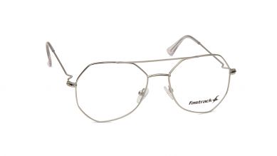 Silver Pilot Rimmed Eyeglasses (FT1266MFM1MSLV|55)