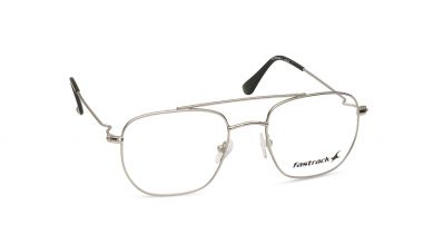 Silver Square Rimmed Eyeglasses (FT1271MFM2MSLV|52)