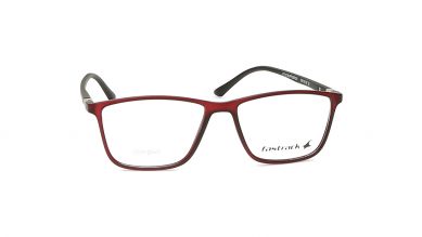 Maroon Rectangle Unisex Eyeglasses (FT1276UFP2MRDV|50)