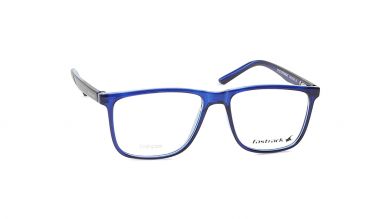 Blue Rectangle Unisex Eyeglasses (FT1277UFP3MBKV|54)
