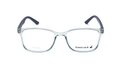 Blue Rectangle Unisex Eyeglasses (FT1281UFP2MBUV|52)