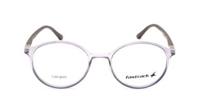 Purple Round Unisex Eyeglasses (FT1282UFP2MPRV|50)