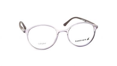 Purple Round Unisex Eyeglasses (FT1282UFP2MPRV|50)