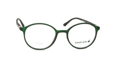 Green Round Unisex Eyeglasses (FT1282UFP6MOLV|50)