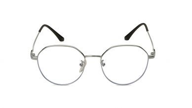 Silver Bugeye Unisex Eyeglasses ( FT1335UFM2MSLV|)