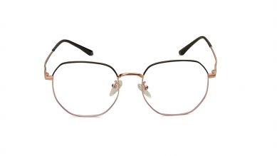 Gold Square Unisex Eyeglasses ( FT1337UFM1MGLV|51)