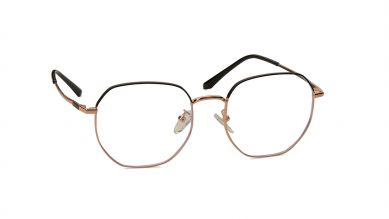 Gold Square Unisex Eyeglasses ( FT1337UFM1MGLV|51)