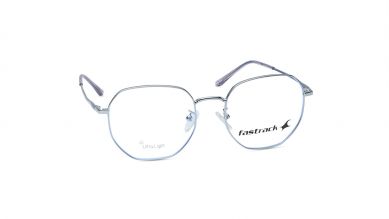Silver Square Unisex Eyeglasses ( FT1337UFM2MSLV|51)