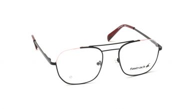 Black Semi-Rimmed Unisex Eyeglasses (FT1354MHM1MBKV|53)