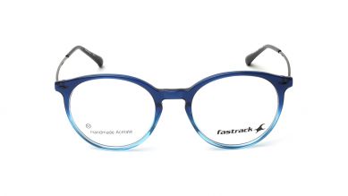 Blue Rimmed Unisex Eyeglasses (FT1401UFC2MBUV|51)
